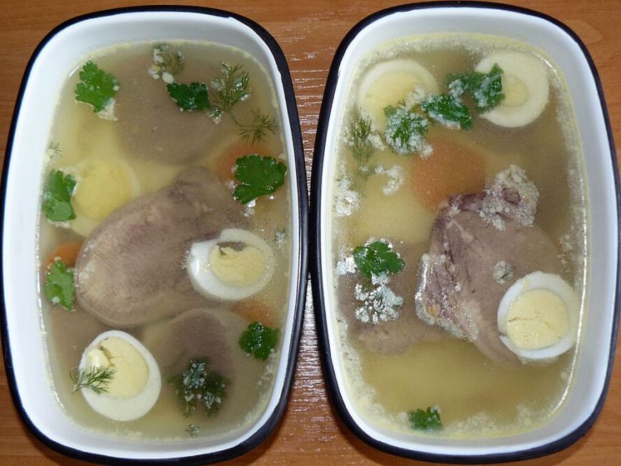 Diz artozu üçün aspic